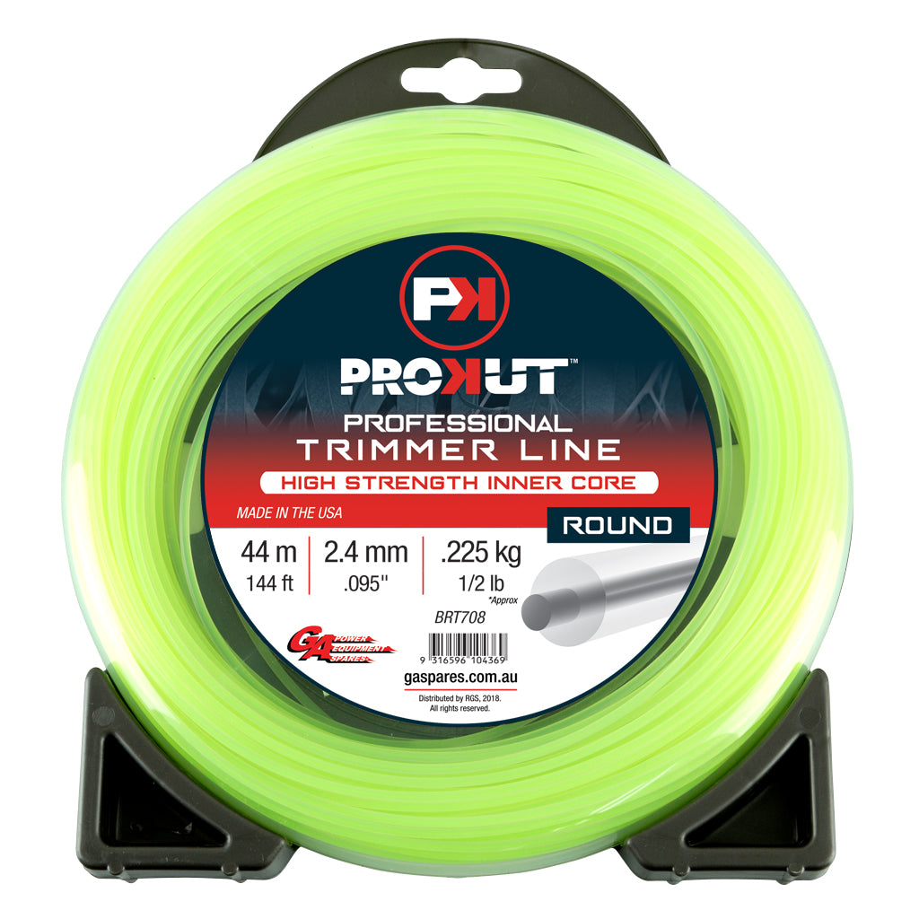 prokut-trimmer-line-round-green-.095-2.4mm-1/2-lb-44m-donut