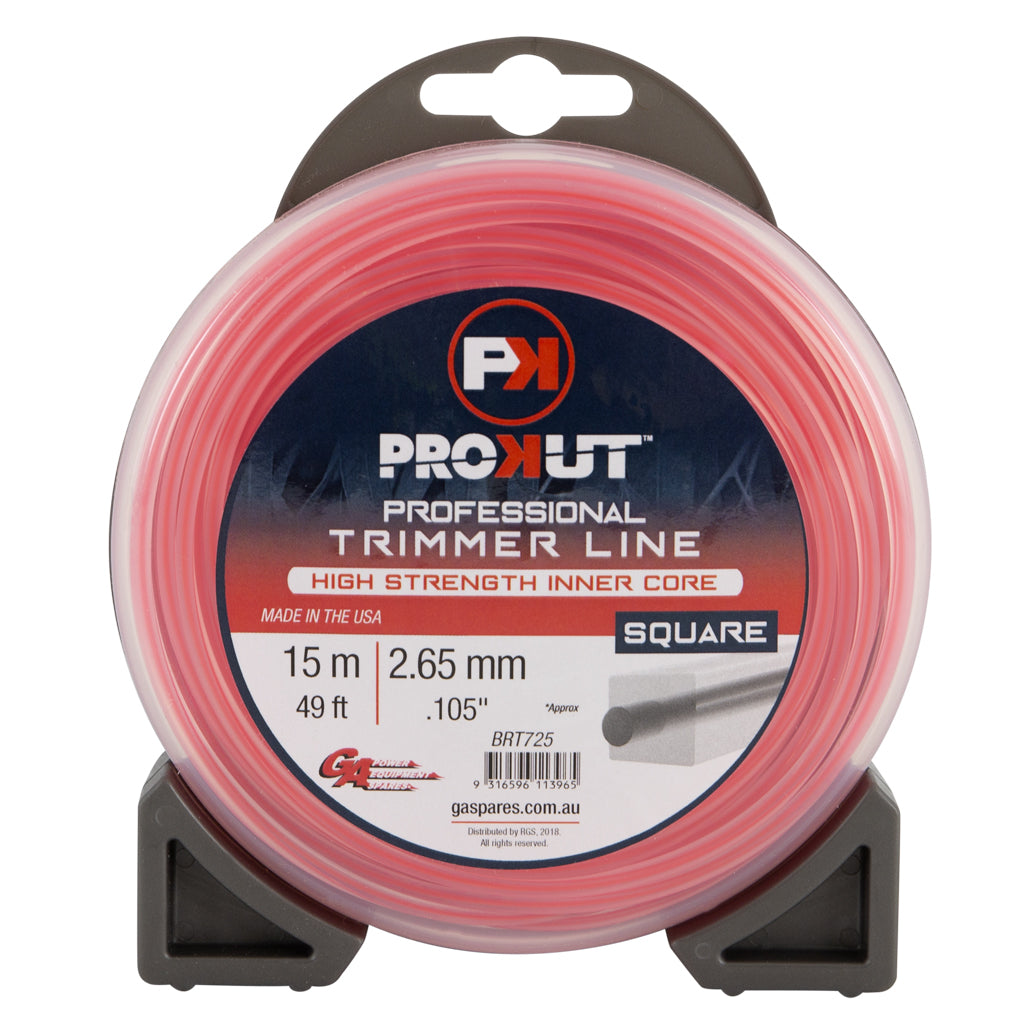 prokut-trimmer-line-square-pink-.105-2.65mm-49'-15m-teardrop