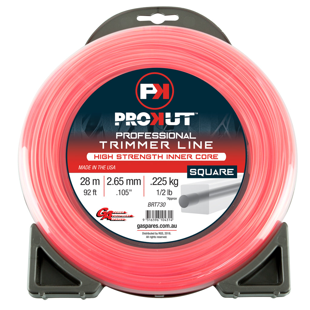 prokut-trimmer-line-square-pink-.105-2.65mm-1/2-lb-28m-donut