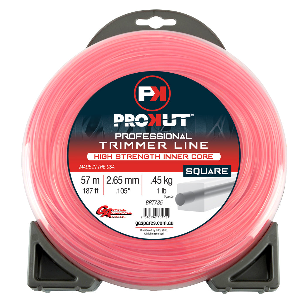 prokut-trimmer-line-square-pink-.105-2.65mm-1-lb-57m-donut