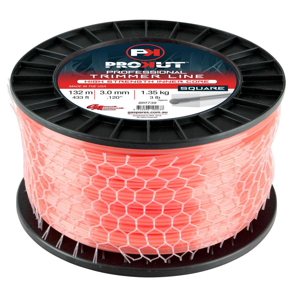 prokut-trimmer-line-square-orange-.120-3mm-3lb-132m-spool