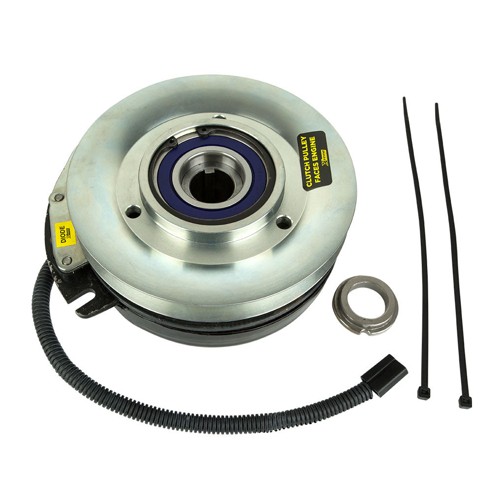 electric-pto-clutch-1-1/8"-id-x-7.2"-pulley